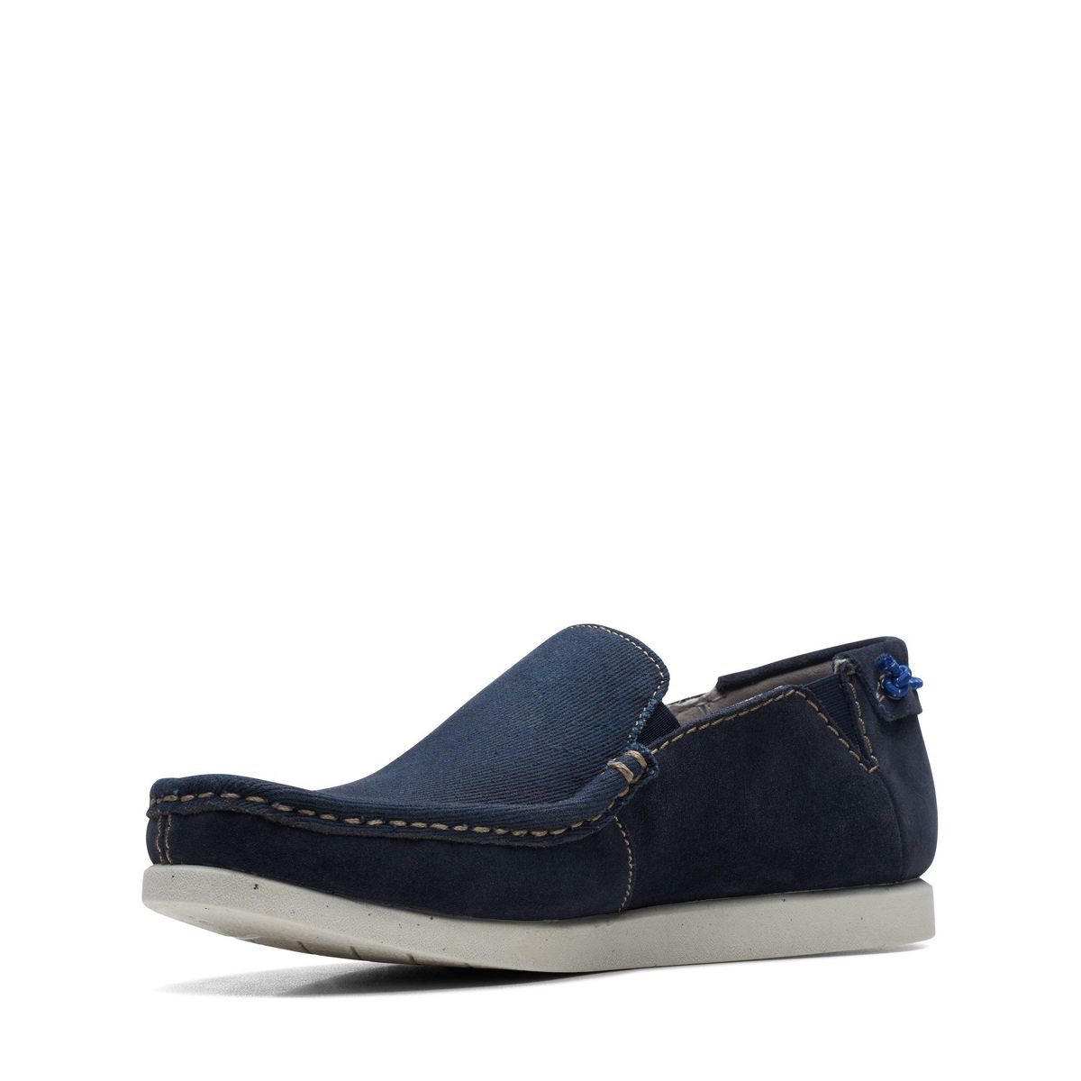Clarks Mens Shacre Lite Step Navy Combi Shoes - thumbnail 4