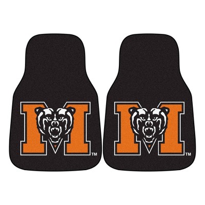 NCAA Mercer University Carpet Car Mat Set - 2pc