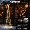 Yescom Vast-Starry 9Ft Solar Christmas Cone Tree Light 640 LED Light 8 Function Outdoor Holiday Decor Warm White - 4 of 4