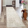 Bohemian Geometric Pattern Rug, Living Room Area Soft Rug, Foldable Machine Washable Rug, Low Pile Non-Slip Non-Linting, Rug, Bedroom, Home Office - 3 of 4