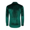 Mens Embosse Dress Shirts Casual Long Sleeve Button Down Regular Fit Shirts - 3 of 4