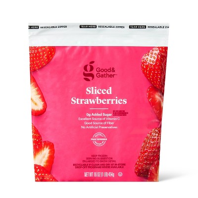 Frozen Sliced Strawberries - 16oz - Good & Gather™