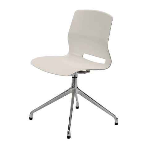 Lola Post Swivel Office Chair Off White Olio Designs Target