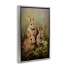 Stupell Industries Baby Bunny Trio Black Floater Framed Canvas Wall Art - 3 of 4