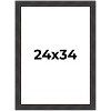PosterPalooza | Traditional Black Picture Frame - UV Acrylic, Foam Board Backing, Hanging Hardware - 2 of 4