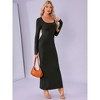 Jess by Meiko Women's Scoop Neck Bodycon Sculpt Maxi Dress - 3 of 4