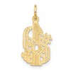 Black Bow Jewelry 14k Yellow Gold #1 Mom Charm or Pendant, 12mm - 3 of 4