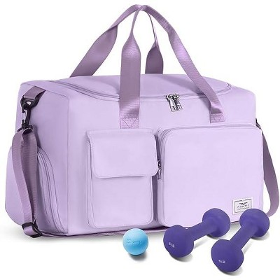 Women's gym luggage bag with shoe cabinet,capacity 37L,perfect for travel,gym,sports,luggage,weekends