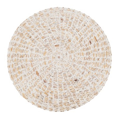 Saro Lifestyle Foil Print Natural Fiber Placemat (Set of 4)