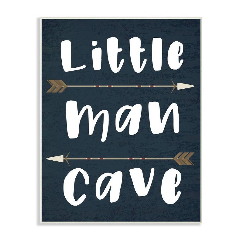 Little Man Cave Arrows Kids&#39; Wall Plaque Art - Stupell Industries, 1 of 5