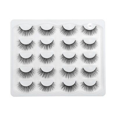 Unique Bargains Makeup False Eyelashes for Women 10 Pair