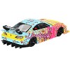 Nissan "LB-Super Silhouette" S15 SILVIA RHD Yellow and Blue with Pink Graphics Limited Edition 1/64 Diecast Model Car by Mini GT - 3 of 4