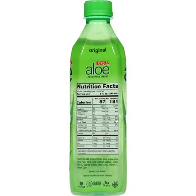 IBERIA aloe Original Aloe Vera Drink - 16.9 fl oz Bottle