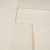 Olivia & May 31"x24" Wood Geometric Dimensional Art Deco Arched Wall Decor with Brown Frames Cream: Vertical Fir Sculpture - 3 of 4
