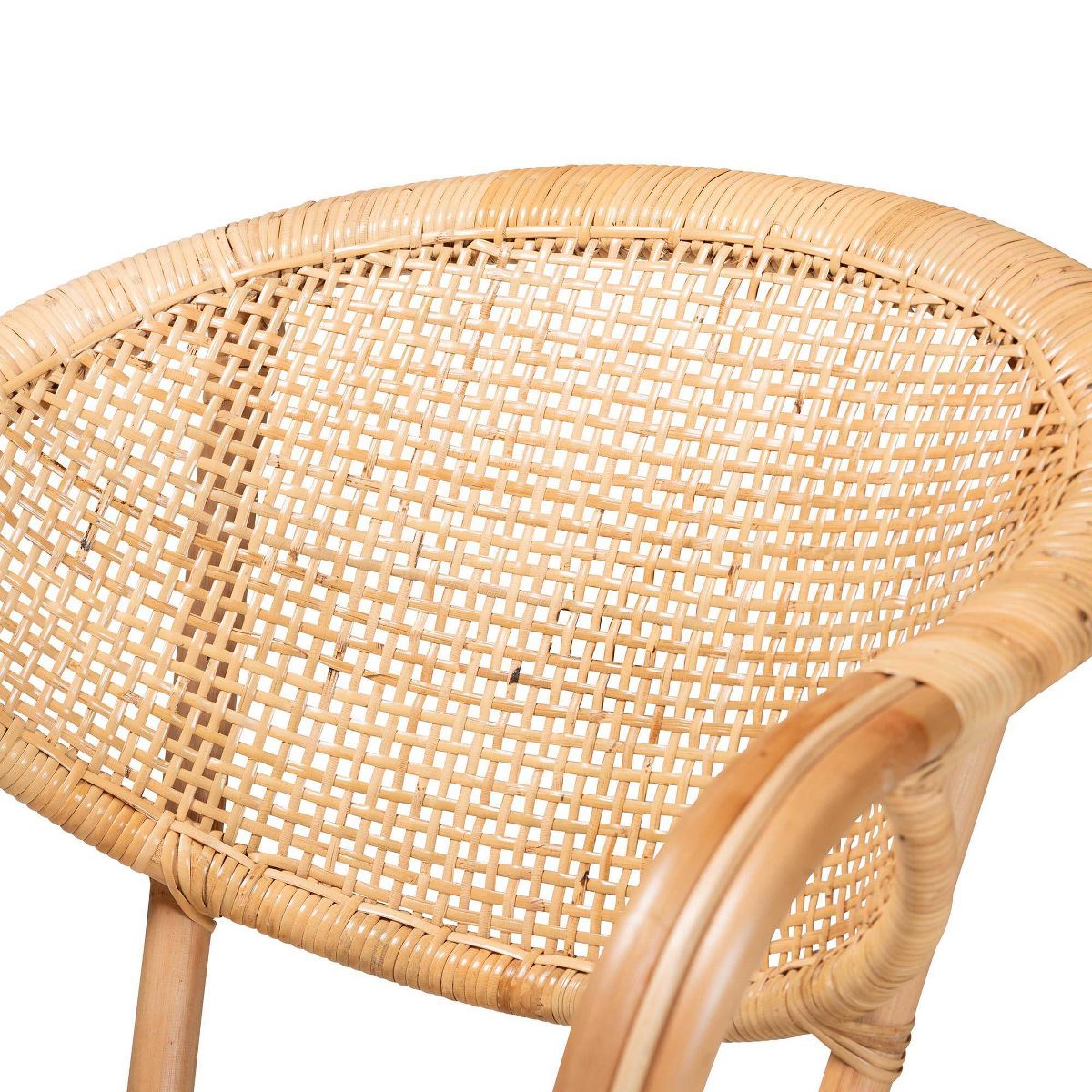 Varick Rattan Dining Chair Set Natural/Brown - bali & pari - thumbnail 6