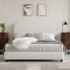 Bed Frame for Kids with Velvet Upholstered Headboard, Cute Low Profile Platform Bed for Girls and Boys, No Box Spring Needed - 4 of 4