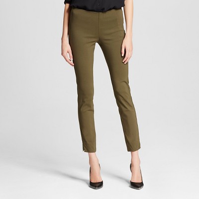 khaki skinny ankle pants