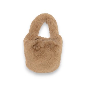 Anna-Kaci Women's Soft Plush Handbag with Cozy Faux Fur Texture - 1 of 4