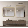 Lyngins 30x36 Rectangular Wall Mirror – 4mm HD Glass Bathroom Mirror, Anti-Rust Aluminum Bathroom Decor, Shatterproof Mirrors for Bathroom Sink - 3 of 4