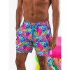 RuggedButts UPF50+ Men's Stretch Swim Trunks - Neon Ocean Coral, Men's M - 3 of 4