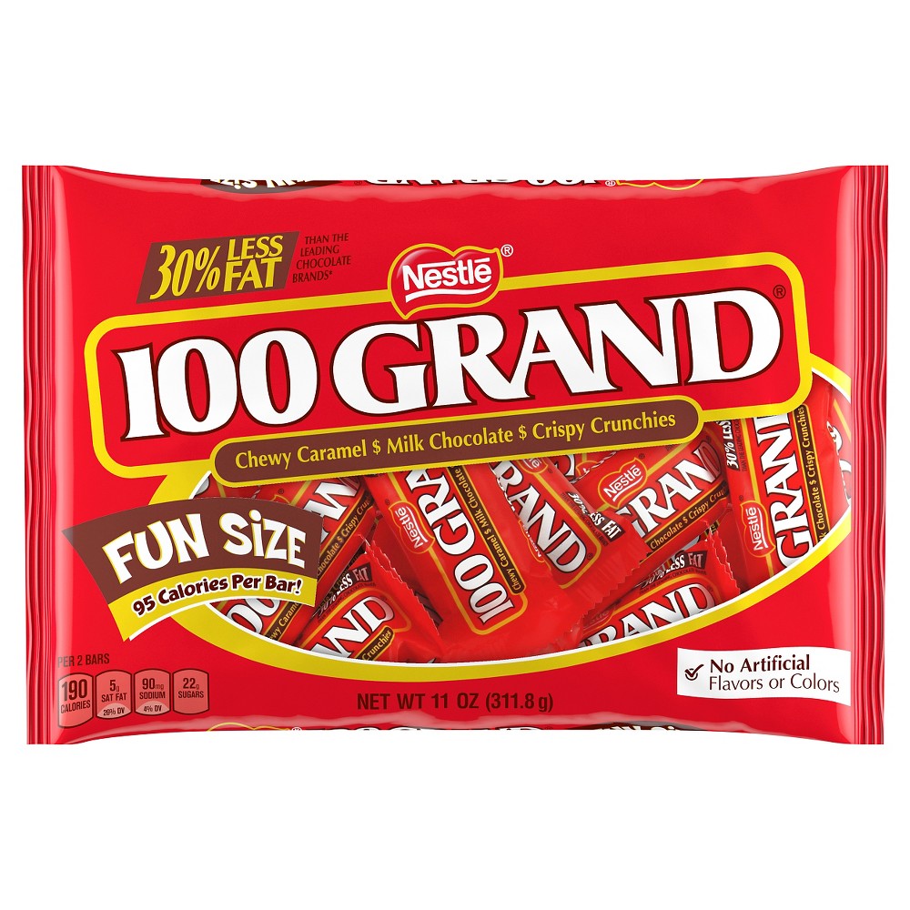 UPC 028000830472 product image for 100 Grand Fun Size Chewy Caramel Milk Chocolate Crispy Crunchies Candy Bars - 11 | upcitemdb.com