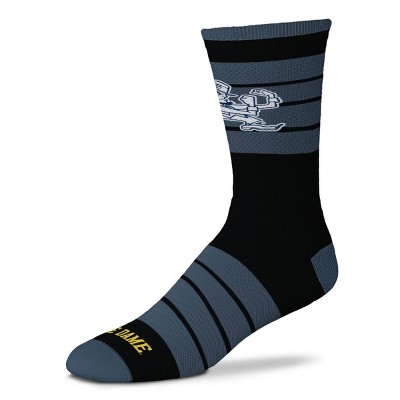 NCAA Notre Dame Fighting Irish Men's Quad Black Crew Socks - 10-13