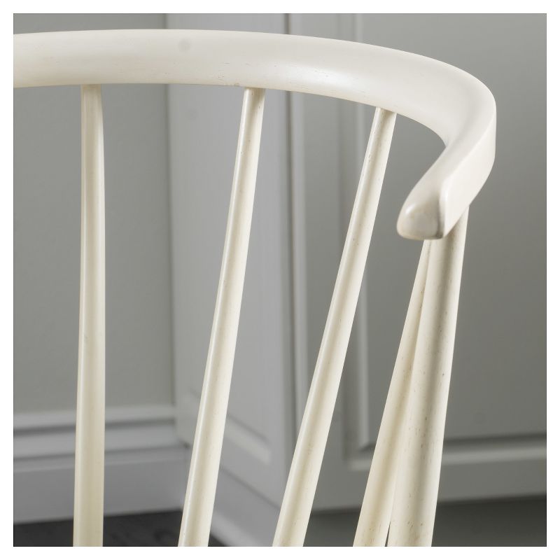 Set of 2 Countryside Rounded Back Spindle Wood Dining Chair Antique White - Christopher Knight Home, 5 of 10