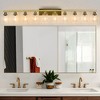 DAKAFUL Modern Bathroom Vanity Light, 4/5/6/8/10-Light Vanity Fixtures with Clear Glass Shade, Reversible Wall Sconces Over Mirror,for Bedroom - 4 of 4