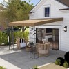 Outsunny 10' x 10' Outdoor Pergola Canopy, Metal Patio Canopy with Drainage Holes for Backyard, Garden, Porch - 2 of 4