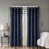 PAGED Knitted Jacquard Damask Total Blackout Grommet Top Curtain Panel, Privacy Curtain for Bedroom & Living Room - 2 of 4