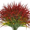 Aoibox 16 Bundles Artificial Plants Outdoor Fake Grass Greenery Stems UV Resistant Faux Plastic Plants Shrubs for Home Garden Pathway Window Box Decor - 4 of 4