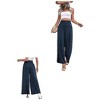Coolmee Women's Wide Leg Pants Trendy Fall High Waisted Business Casual Outfits Work Pant Trousers - 4 of 4