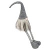 Northlight 15" Beige and Gray Plush Sitting Elf Tabletop Christmas Decoration - 3 of 4