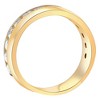 Pompeii3 1 1/2 Ct Mens Lab Created Diamond Wedding Ring Yellow Gold Anniversary Polish Band - 4 of 4