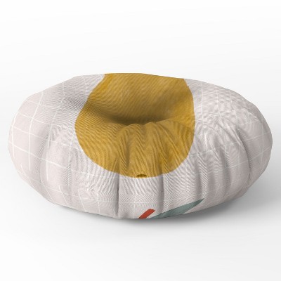 Hello Twiggs Yellow Pear Round Floor Pillow - Deny Desings