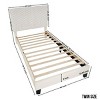 Platform Bed Frame Modern Adjustable Headboard with Plush 3D Upholstery for Bedroom Twin Size - 3irtyhousy - 4 of 4