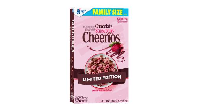 Cheerios Chocolate Strawberry Family Size Cereal - 18.5 oz, 2 of 12, play video
