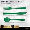 150 Pack Plastic Silverware Heavy Duty, Disposable Cutlery, 50 Spoons, 50 Forks, 50 Knives, Plastic Utensils Set for Party - SparkSettings - 2 of 4