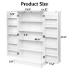SUGIFT 41" White Kitchen Storage Cabinet Pantry Storage Freestanding Buffet Cupboards with Doors & Adjustable Shelves - 3 of 4