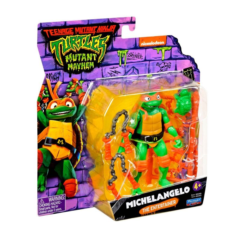 Teenage Mutant Ninja Turtles: Mutant Mayhem Michelangelo Action Figure, 6 of 11