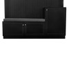 NicBex Hall Tree with Cushioned Bench and Multiple Storage Cabinets Modern Coat Rack with 3 Hooks Top Shelf for Hallway, Living Room - 3 of 4