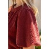Women's Heart Textured Top - voy - 4 of 4