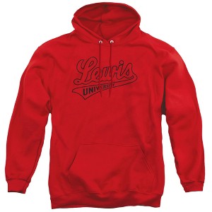 Lewis University Official Distressed Primary Adult Pull-Over Hoodie - 1 of 4