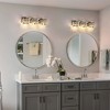 Rennnsan Denvra 19" W Hardwired 3 - Light Beaded Glass Modern Glam Dimmable Wall Sconce Vanity Light in Silver - 2 of 4