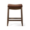 Maven Lane Sophia Backless Vegan Leather Counter Height Bar Stool - 3 of 4