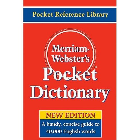 Merriam Webster S Pocket Dictionary Paperback Target