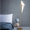 HOMLUX 63 Inch Silver Thousand Origami Crane Lamp Modern Floor Lamp Bird Swing Floor Light Suitable for Bedroom Study Living Room Cafe Shop - 3 of 4