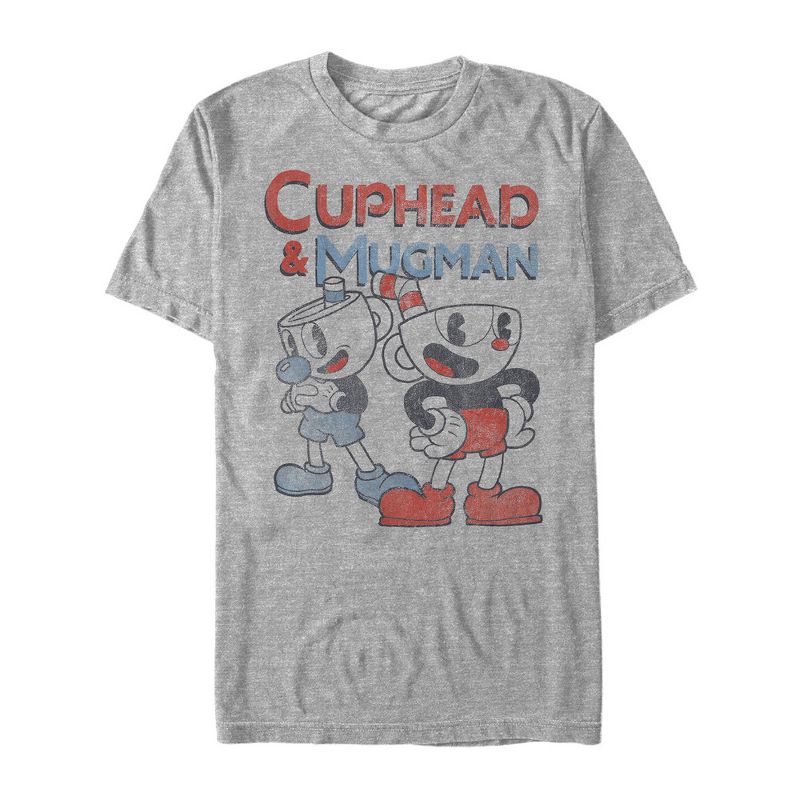Men's Cuphead Best Friend Mugman T-Shirt, 1 of 5
