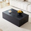 TiramisuBest 39.3" MDF Coffee Table, Modern Light Wood Finish with Stylish Design for Living Room,Wood - 3 of 4