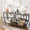 Hommoo 70.9 Inch Long Sofa Table with Shelves - 2 of 4